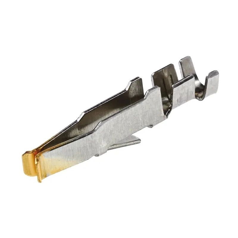 TE Connectivity AMP Straight Cable-to-Cable Female Gold Plated Phosphor Bronze Backplane Connector Contact 166633-1