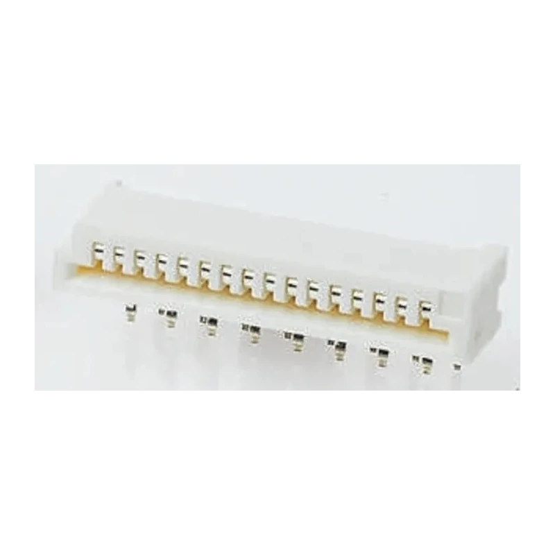 TE Connectivity FPC 1 mm Pitch 18 Way Right Angle Female FPC Connector, Solder Termination 200V AC, 1A 1-84953-8