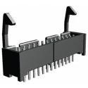 TE Connectivity AMP-LATCH Series Straight Through Hole PCB Header, 26 Contact, 2.54 mm Pitch, 2 Row, Shrouded 1761606-9