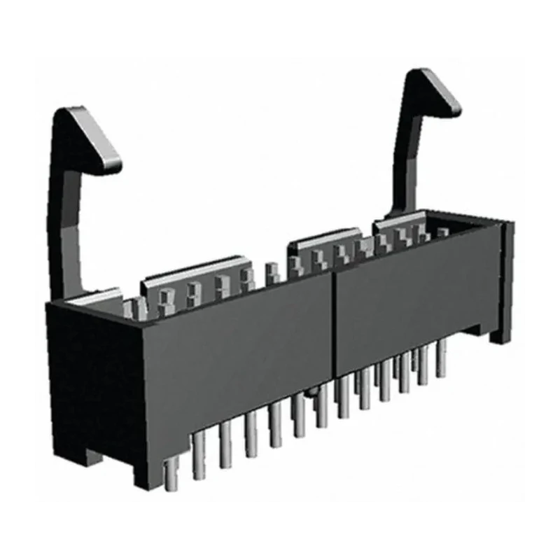 TE Connectivity AMP-LATCH Series Straight Through Hole PCB Header, 26 Contact, 2.54 mm Pitch, 2 Row, Shrouded 1761606-9