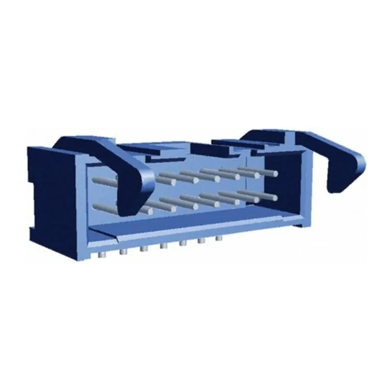 TE Connectivity AMP-LATCH Series Right Angle Through Hole PCB Header, 6 Contacts, 2.54 mm Pitch, 2 Row, Shrouded 2-1761607-1