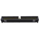 TE Connectivity AMP-LATCH Series Straight Through Hole PCB Header, 50 Contacts, 2.54 mm Pitch, 2 Row, Shrouded 1-5103309-0