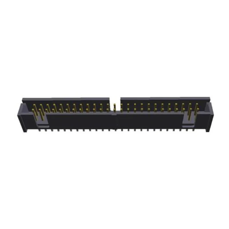 TE Connectivity AMP-LATCH Series Straight Through Hole PCB Header, 50 Contacts, 2.54 mm Pitch, 2 Row, Shrouded 1-5103309-0