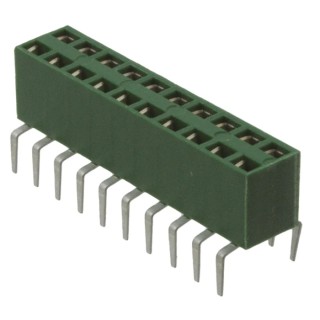 TE Connectivity AMPMODU HV100 Female Connector Housing 2.54 mm Pitch 10 Way 2 Row Straight HV100