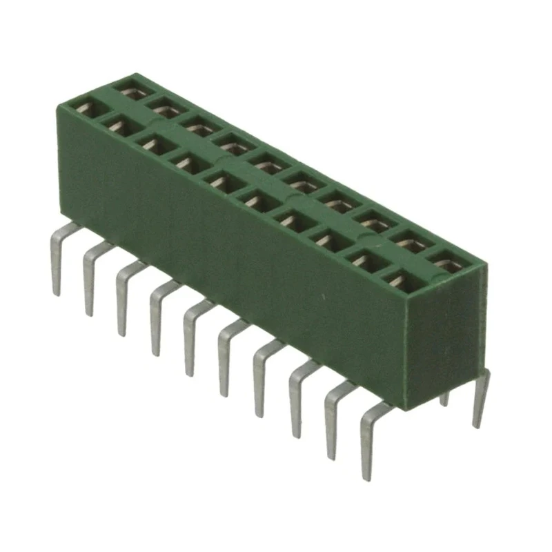 TE Connectivity AMPMODU HV100 Female Connector Housing 2.54 mm Pitch 10 Way 2 Row Straight HV100