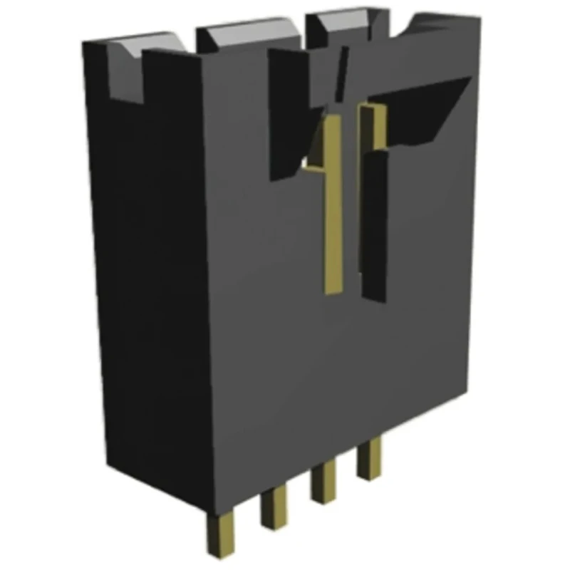 TE Connectivity AMPMODU MTE Series Straight Through Hole PCB Header 5 Contact 2.54 mm Pitch 1 Row Shrouded 5-104362-4