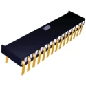 TE Connectivity AMPMODU MOD II Series Right Angle Through Hole PCB Socket, 32-Contact, 2 Row, 2.54 mm Pitch, 12A 2-5535512-3