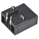 TE Connectivity Dynamic 3000 Series Right Angle Through Hole PCB Header, 2 Contacts, 5.08 mm Pitch, 1 Row 1-179276-2