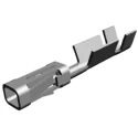 TE Connectivity AMPMODU MOD IV Series Female Crimp Terminal, 3A, 24 AWG Min, 20 AWG Max, Bronze Phosphor Bronze 6-87523-9