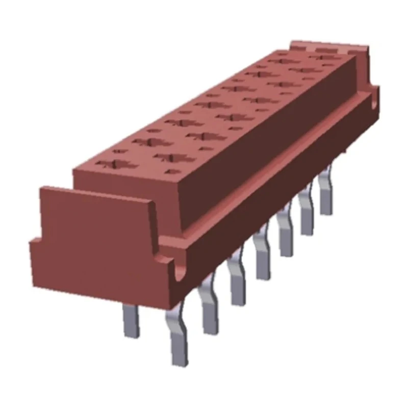 TE Connectivity Micro-MaTch Industrial Series Straight Through Hole 14-Contact 2 Row 1.27 mm Pitch PCB Socket 1-338068-4