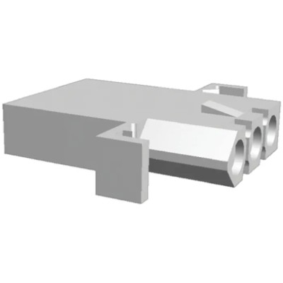 TE Connectivity .093 Commercial Female Connector Housing 6.3 mm Pitch 2 Way 1 Row Straight 770065-1