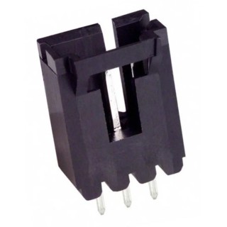 TE Connectivity AMPMODU MTE Series Straight Through Hole PCB Header, 3 Contacts, 2.54 mm Pitch, 1 Row, Shrouded 5-103639-2
