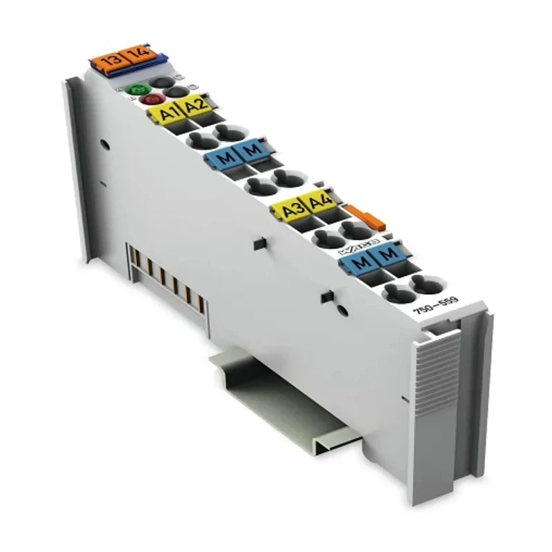 WAGO PLC I/O Module Analogue, Series, 4 I/Os, DIN Rail Mount, 100mm x 12mm x 69.8mm, 55°C Operating Temperature Micro800