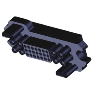 TE Connectivity Power Connector Housing Thermoplastic Cable Mount Straight Entry ELCON 1648206-1
