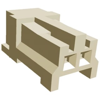 TE Connectivity 2-Way 2.5mm Pitch Shrouded Female IDC Connector for Cable, Right Angle, 3.5A, 250/350V AC 172053-2