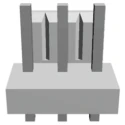 TE Connectivity Economy Power Series Straight Through Hole PCB Header, 3 Contacts, 3.96 mm Pitch, 1 Row, Shrouded 1-1123723-3