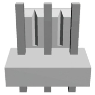 TE Connectivity Economy Power Series Straight Through Hole PCB Header, 3 Contacts, 3.96 mm Pitch, 1 Row, Shrouded 1-1123723-3