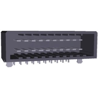 TE Connectivity Dynamic 3000 Series Right Angle Through Hole PCB Header 20 Contacts 3.81 mm Pitch 2 Row Shrouded 178308-5