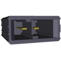 TE Connectivity Dynamic 3000 Series Straight Through Hole PCB Header, 2 Contacts, 5.08 mm Pitch, 1 Row, Shrouded 1-917337-3