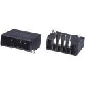TE Connectivity Dynamic 3000 Series Right Angle Through Hole PCB Header 4 Contacts 3.81 mm Pitch 1 Row Shrouded 2-178294-2