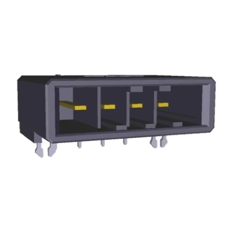 TE Connectivity Dynamic 3000 Series Right Angle Through Hole PCB Header, 4 Contacts, 5.08 mm Pitch, 1 Row 1-179277-3