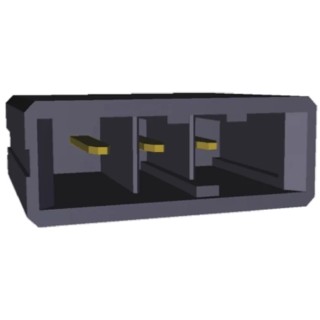 TE Connectivity Dynamic 3000 Series Straight Through Hole PCB Header, 3 Contacts, 3.81 mm Pitch, 1 Row, Shrouded 2-178313-5