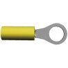 TE Connectivity PIDG Insulated Ring Terminal M3.5 Stud Size 26 AWG to 22 AWG Yellow Nylon Sleeve 16.41mm Overall 323915