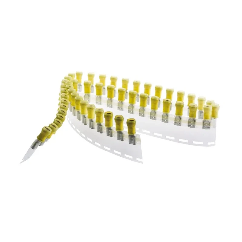 TE Connectivity PIDG FASTON .250 Yellow Insulated Female Spade Connector, Crimp, 6.35 x 0.81 mm Tab Size 12 AWG to 640907-2