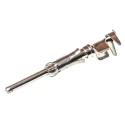 TE Connectivity Type III Series Male Crimp Terminal, 18 AWG Min Crimp, 14 AWG Max, 13A Current, Brass Contact 66597-8
