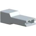 TE Connectivity Crimp Terminal Housing FASTON .250 AMPIP 1 Way Nylon Receptacle Natural 171706-1