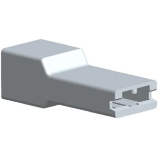 TE Connectivity Crimp Terminal Housing FASTON .250 AMPIP 1 Way Nylon Receptacle Natural 171706-1