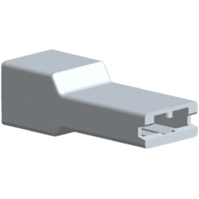 TE Connectivity Crimp Terminal Housing FASTON .250 AMPIP 1 Way Nylon Receptacle Natural 171706-1