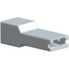 TE Connectivity Crimp Terminal Housing FASTON .250 AMPIP 1 Way Nylon Receptacle Natural 171706-1
