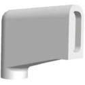TE Connectivity 250 1 Way Vinyl Crimp Terminal Housing 8.5 mm Tab Size Natural 170891-1