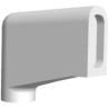 TE Connectivity 250 1 Way Vinyl Crimp Terminal Housing 8.5 mm Tab Size Natural 170891-1