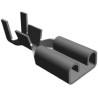 TE Connectivity FASTON 187 Black Uninsulated Female Spade Connector Crimp 4.75 x 0.51 mm Tab Size 20 AWG to 16 AWG 42452-2