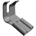 TE Connectivity FASTON .250 Black Uninsulated Female Spade Connector Crimp 6.35 x 0.81 mm Tab Size 12 AWG to 10 AWG 60583-2