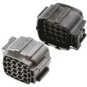 TE Connectivity Econoseal J Mark II Automotive Connector Female Black Cable 16-Way Crimp Termination 368047-1