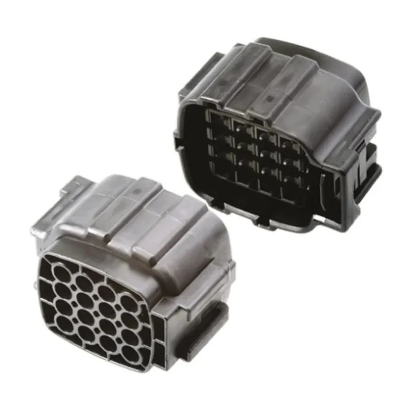 TE Connectivity Econoseal J Mark II Automotive Connector Female Black Cable 16-Way Crimp Termination 368047-1