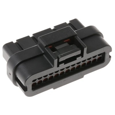 TE Connectivity Superseal Automotive Connector Male Black Cable 26 Way Crimp Termination 7A 1473712-1
