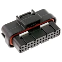 TE Connectivity Superseal Automotive Connector Male Black Cable 26 Way Crimp Termination 7A 1473712-1