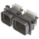 TE Connectivity Superseal Automotive Connector Female Black Through Hole 60 Way Solder Termination 6437288-3