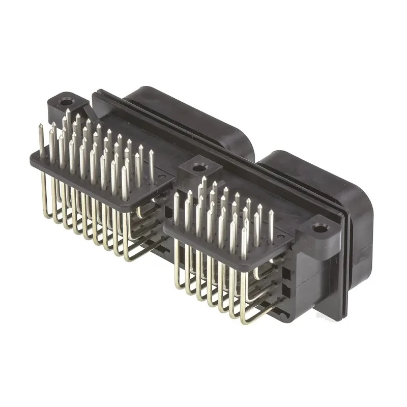 TE Connectivity Superseal Automotive Connector Female Black Through Hole 60 Way Solder Termination 6437288-3
