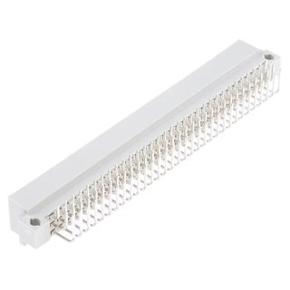 TE Connectivity Eurocard DIN 41612 Connector 96 Way 2.54 mm Pitch Through Hole 3 Row Male Type C/2 Solder Class C2 650947-5