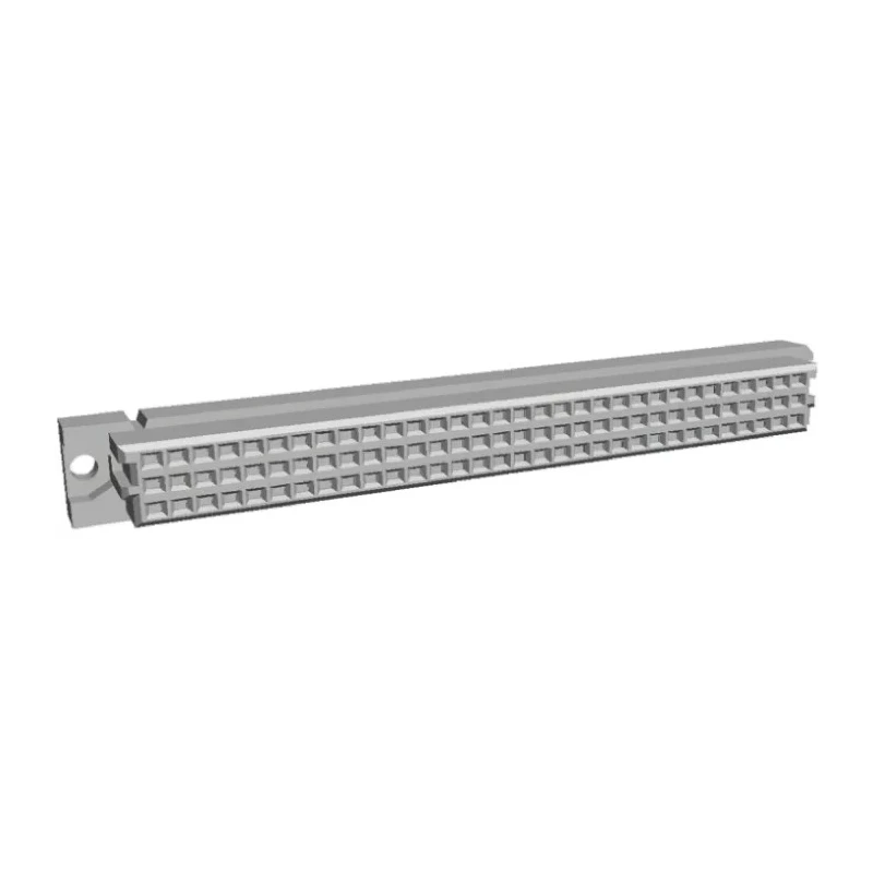 TE Connectivity Eurocard DIN 41612 Connector 96 Way 2.54 mm Pitch Through Hole 3 Row Female Class C2 5535043-4