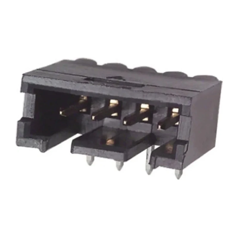 TE Connectivity AMPMODU MOD II Series Right Angle Through Hole PCB Header 4 Contacts 2.54 mm Pitch 1 Row Shrouded 5-102203-1