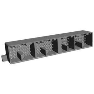 TE Connectivity MULTILOCK 040/070 II Female Connector Housing 3.3 mm Pitch 126 Way 4 Row Right Angle 1-353222-6
