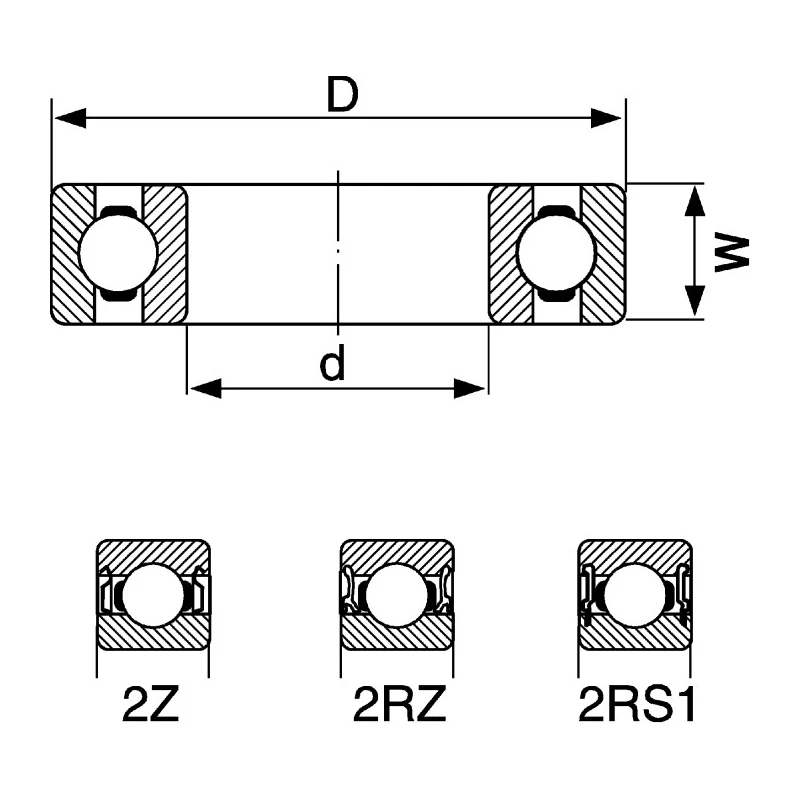 SKF Single Row Deep Groove Ball Bearing 17 mm ID, 47 mm OD, Shielded, C3 Clearance E2.6303-2Z/C3