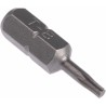 RS PRO Screwdriver Bit, 6.35 mm Hex Drive, T8 Size, 25 mm Overall Length, Chrome Vanadium Steel, 1-Piece 619-698