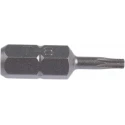 RS PRO Screwdriver Bit, 6.35 mm Hex Drive, T8 Size, 25 mm Overall Length, Chrome Vanadium Steel, 1-Piece 619-698